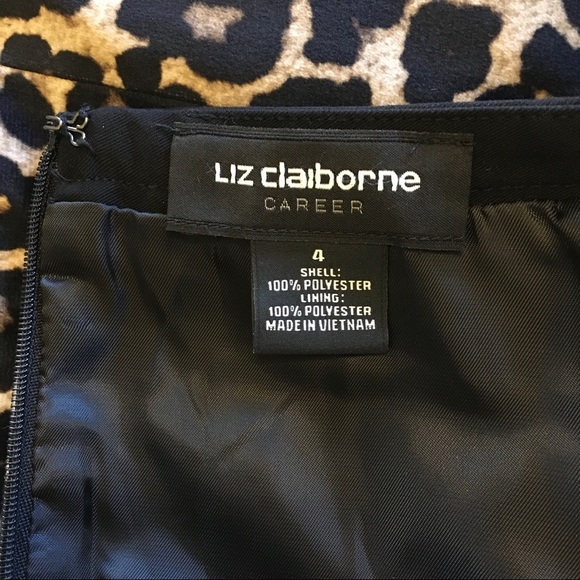 Liz Claiborne Micro Suede Animal Print Skirt - Picture 6 of 9
